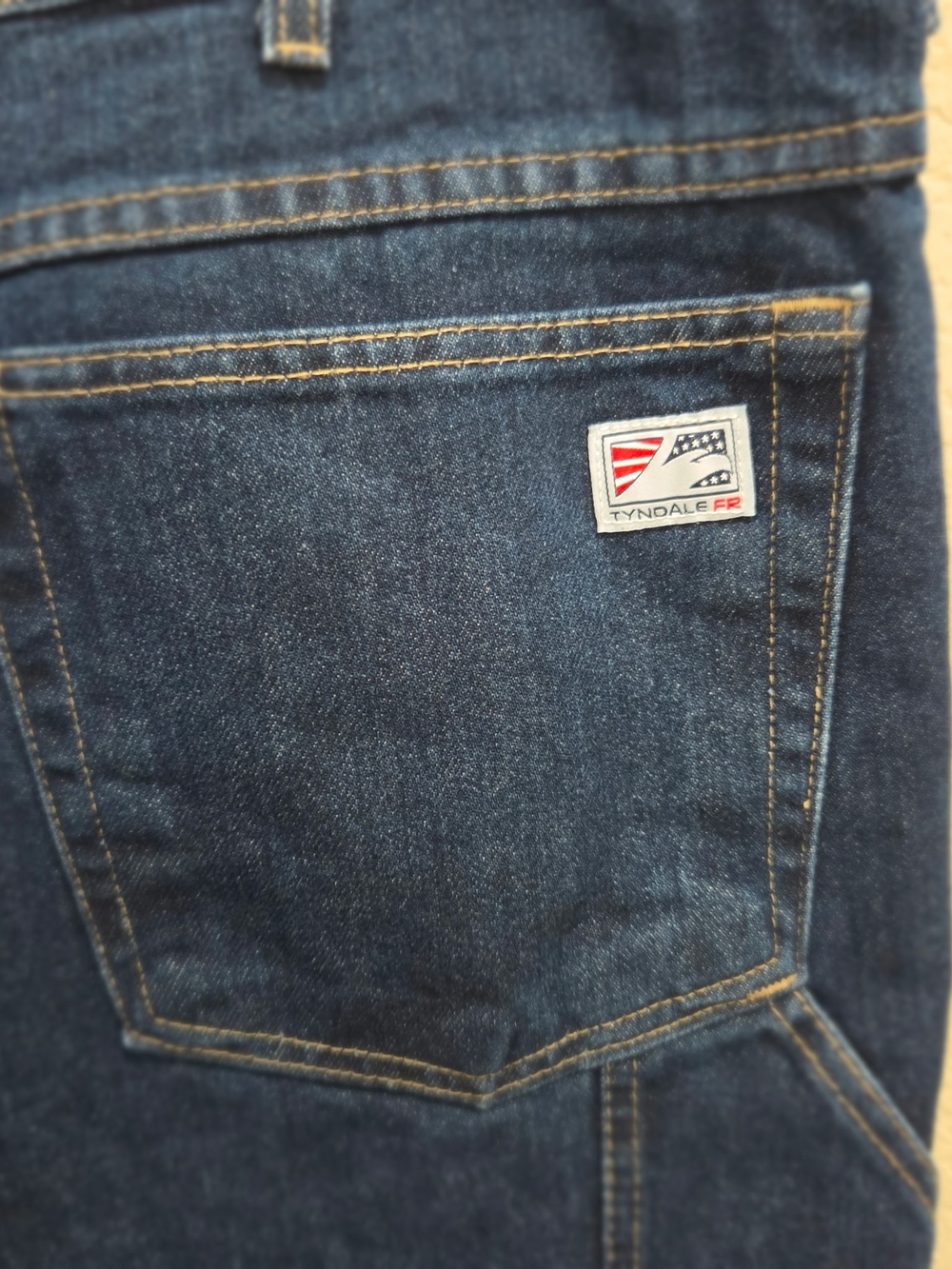 Tyndale FR Men’s Straight Jeans in Dark Blue